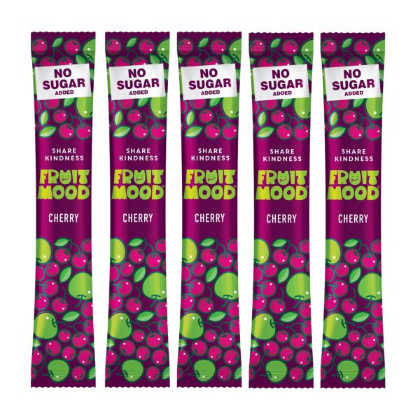 Фруктова пастила FruitMood Без цукру Вишня 10 г 5 шт