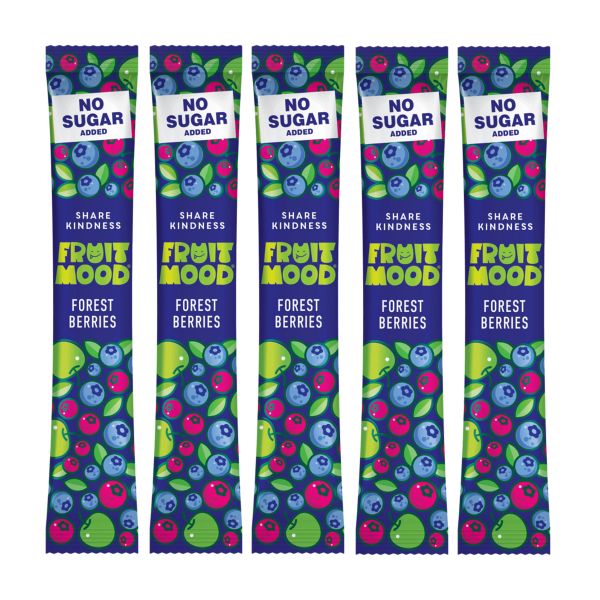 Фруктова пастила FruitMood Без цукру Лісова ягода 10 г 5 шт