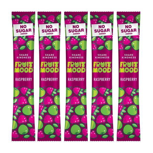 Фруктова пастила FruitMood Без цукру Малина 10 г 5 шт