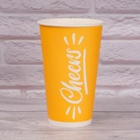 Стакан паперовий 500 мл для холодних напоїв Cheers