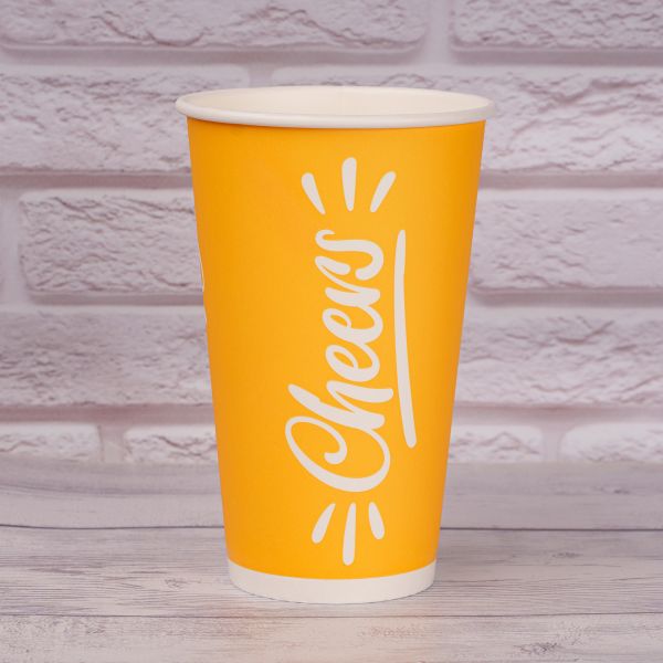 Стакан паперовий 500 мл для холодних напоїв Cheers