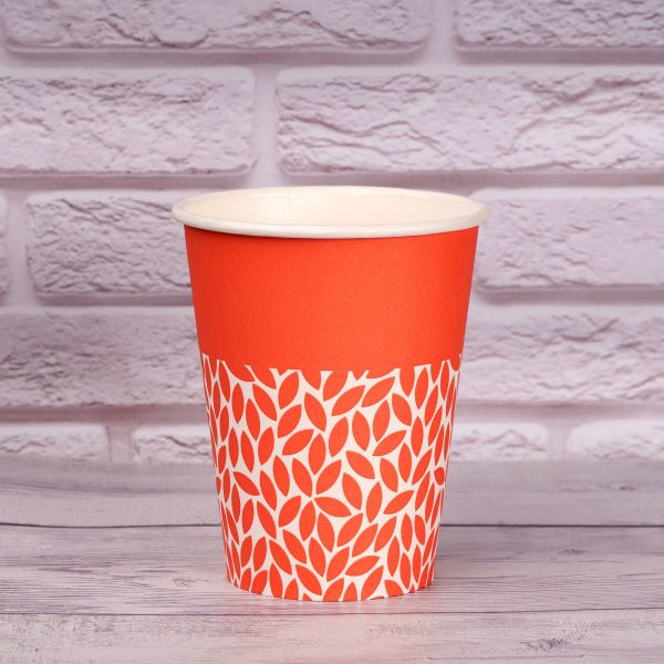 Стакан паперовий 400 мл BIO Orange