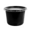 Контейнер з кришкою РР 500 мл d-115 мм h-80 мм ЧОРНИЙ