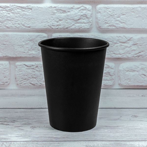 Стакан паперовий 250 мл ALL BLACK