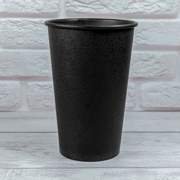 Стакан паперовий 500 мл ALL BLACK