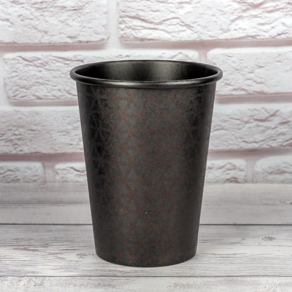 Стакан паперовий 400 мл ALL BLACK