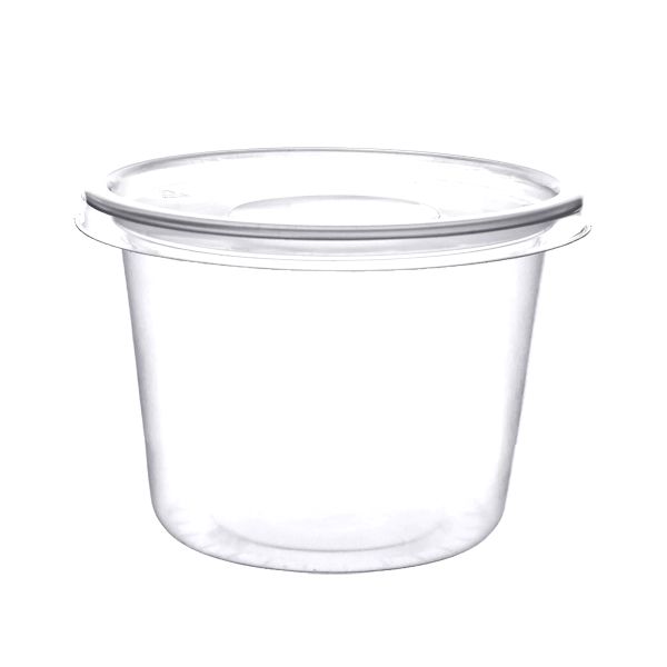 Контейнер з кришкою РР 500 мл d-115 мм h-80 мм ПРОЗОРИЙ