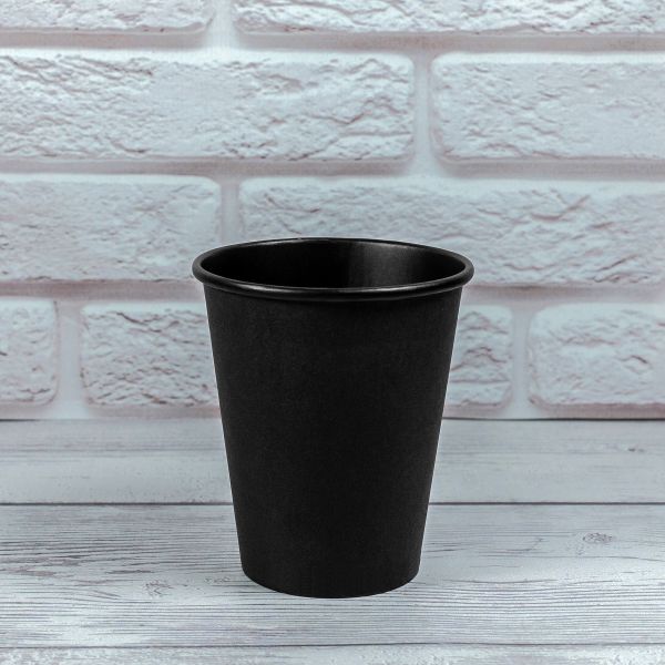 Стакан паперовий 185 мл ALL BLACK