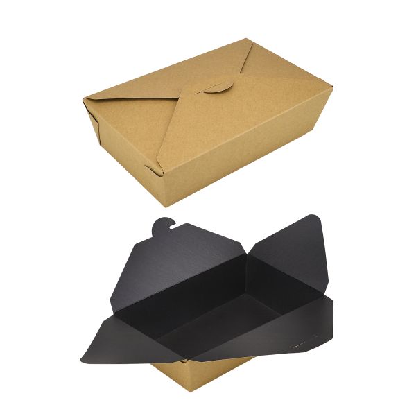 Упаковка для других страв 1000мл 185*105*55 мм КРАФТ/ЧОРНА