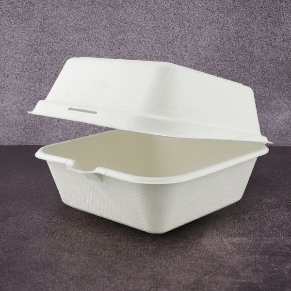 Ланч-бокс для бургера БІО 155*155*80 мм з цукрової тростини