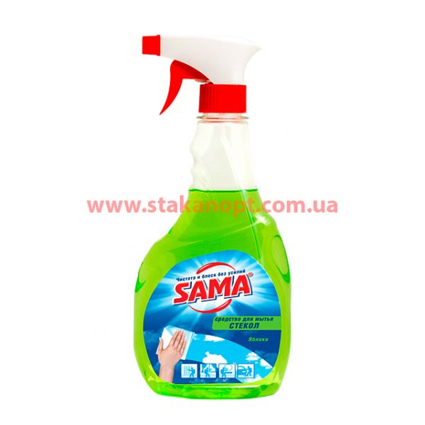 Засіб для миття скла SAMA 500 мл Яблуко тригер
