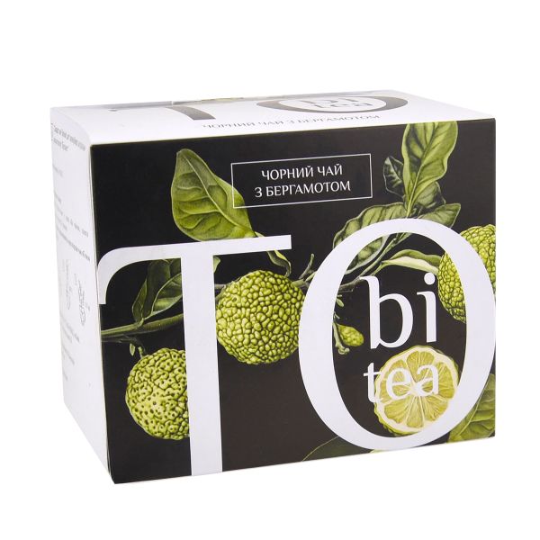 Чай чорний пакетований з бергамотом TOBI 2,5 г*20 шт