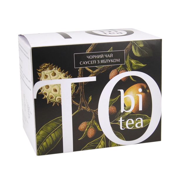 Чай чорний пакетований Саусеп з яблуком TOBI 2,5 г*20 шт