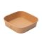 Контейнер паперовий для салату квадратний 750 мл 170*170*45 мм КРАФТ