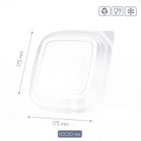 Кришка РЕТ для квадратного контейнера 175*175 мм