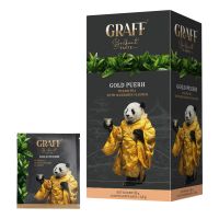 Чай пуер пакетований Gold Puer з ароматом мандарина Graff 1,8 г * 20 шт