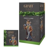 Чай зелений пакетований Green Classic Класичний зелений Graff 1,8 г * 20 шт