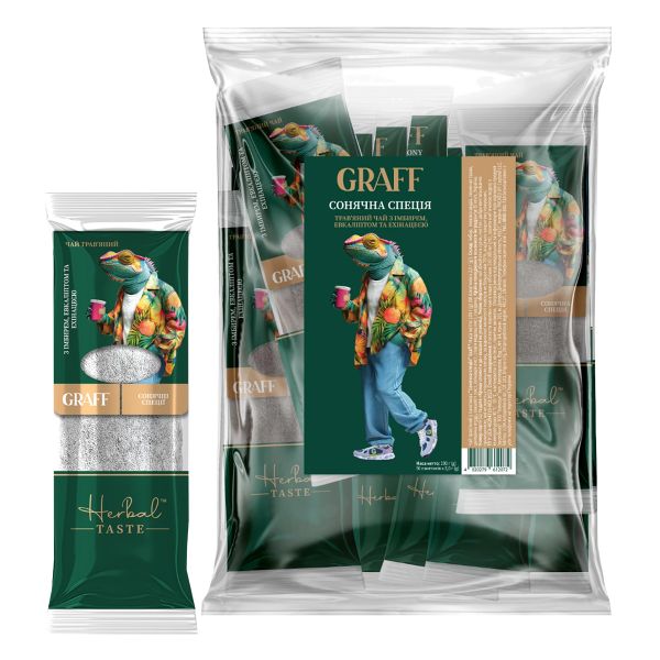 Чай трав`яний кадді-пакет Sunny spices Сонячні спеції Graff 2 г * 50 шт