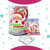 Пряники медово-імбирні з передбаченням тубус - новорічні 17 г 20 шт