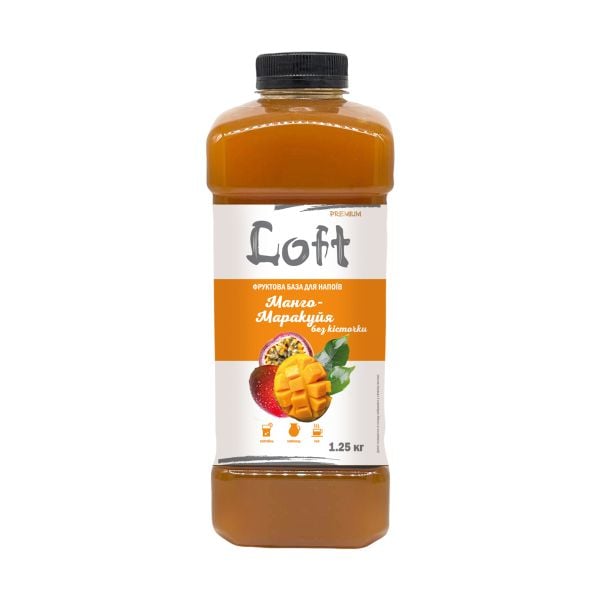 Пюре Loft Манго-Маракуйя без кісточки 1,25 кг РЕТ