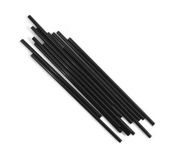 Трубочки Фреш d-8.0 мм L-250 мм чорні 500 шт