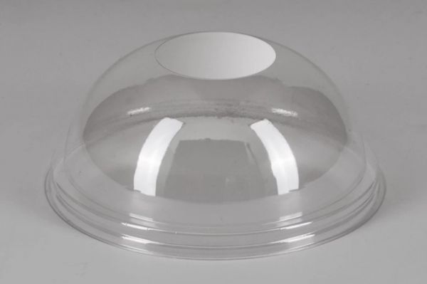 Кришка пластикова D-87 мм РЕТ купол без отвору 50 шт
