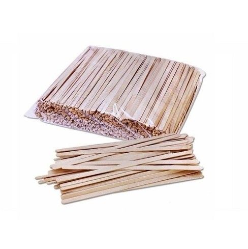 Мішалка дерев'яна подвійна товщина 140*6*2мм 500 шт вільха