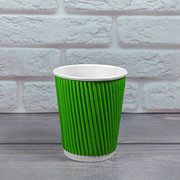 Гофростакан 185 мл зелений