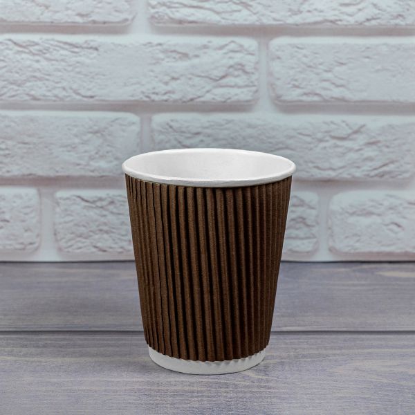 Гофростакан 185 мл коричневий