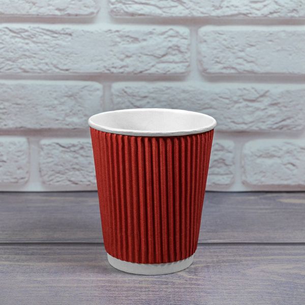 Гофростакан 185 мл червоний