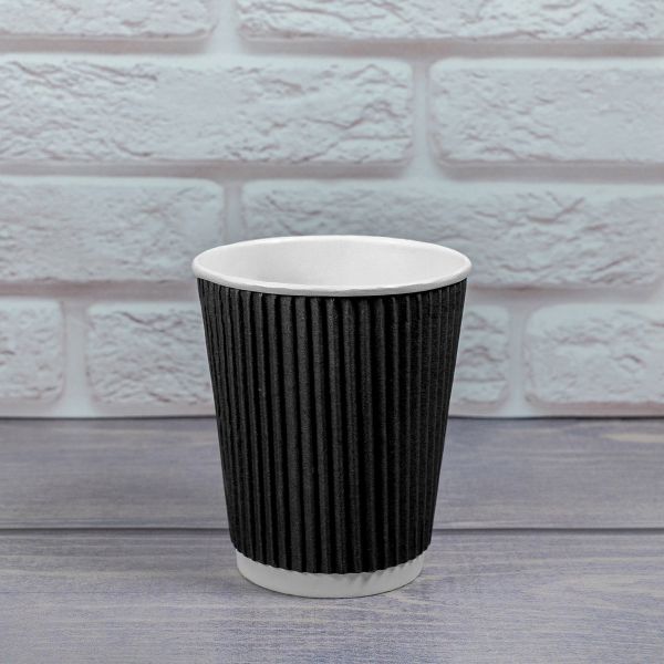 Гофростакан 185 мл чорний