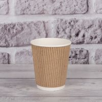 Гофростакан 185 мл бурий