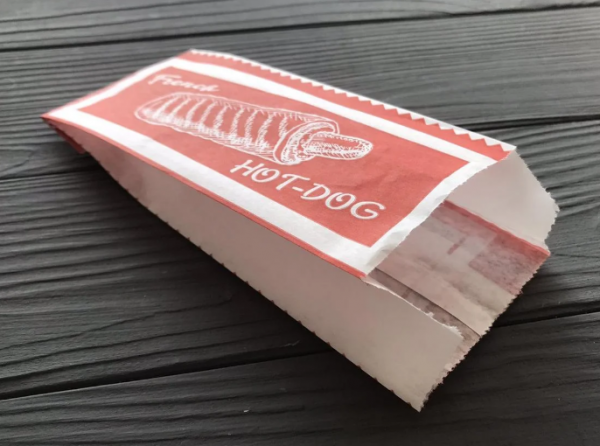 Упаковка паперова для французських хот-догів жиростійка 170*72*40 мм 40г/м2