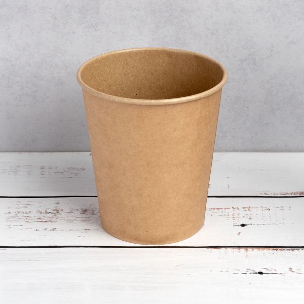 Контейнер паперовий суповий з кришкою РР 750 мл d-115 мм h-125 мм КРАФТ