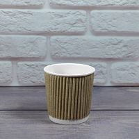 Гофростакан 110 мл бурый 25 шт