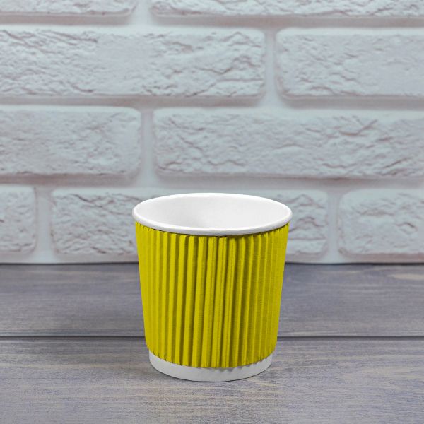 Гофростакан 110 мл жовтий