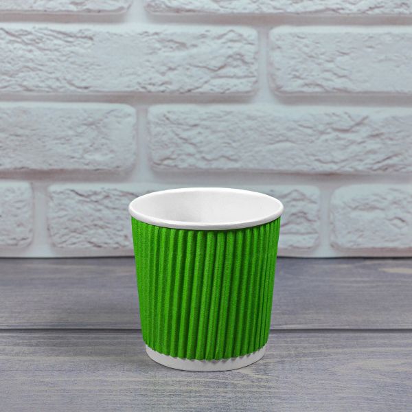 Гофростакан 110 мл зелений