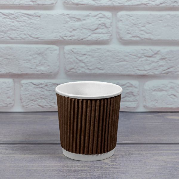 Гофростакан 110 мл коричневий