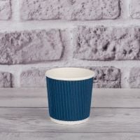 Гофростакан 110 мл синий