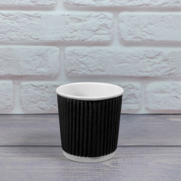 Гофростакан 110 мл чорний
