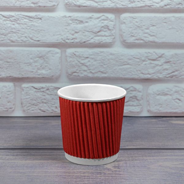 Гофростакан 110 мл червоний