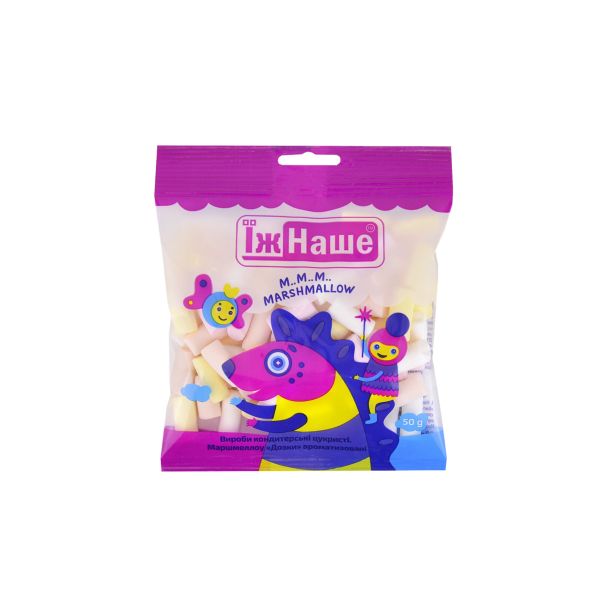 Маршмеллоу ЇЖ НАШЕ кольоровий дозки 50 г