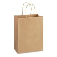 Пакет паперовий з ручками 320*250*140 мм 100 г/м2 КРАФТ