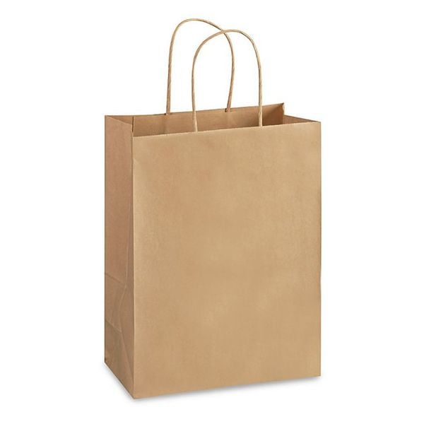 Пакет паперовий з ручками 320*250*140 мм 100 г/м2 КРАФТ