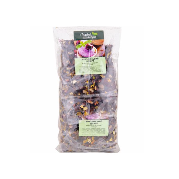 Чай на основі плодово - ягідного чаю та каркаде ЧАЙНІ ШЕДЕВРИ Королівський десерт 100 г