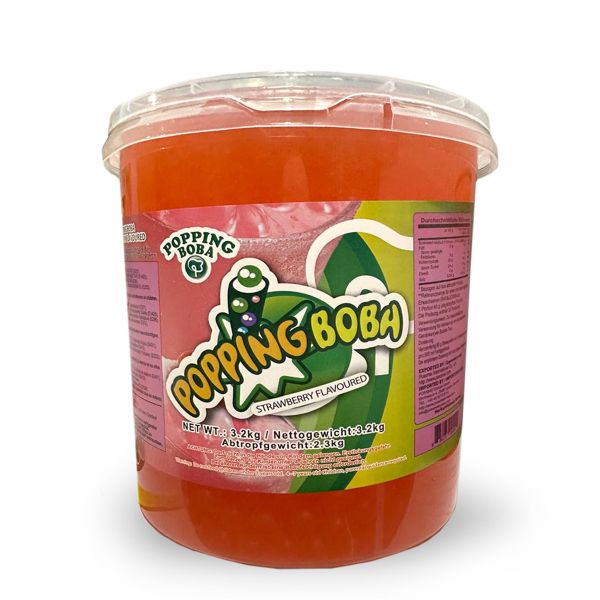 Bubble Tea Соковиті кульки Possmei зі смаком Полуниці 3,2 кг