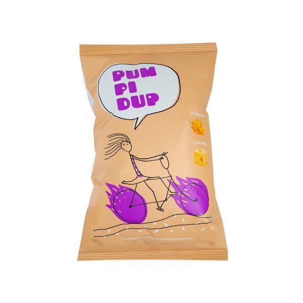 Попкорн PUP PI DUP зі смаком сиру пармезан 90 г