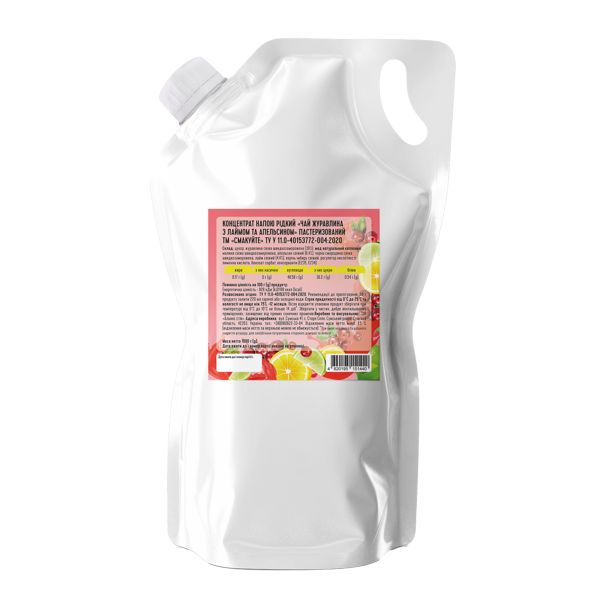 Концентрат чаю Смакуйте журавлина 1 кг