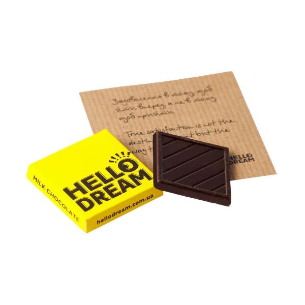 Шоколад молочний з передбаченням HELLO DREAM 5 г