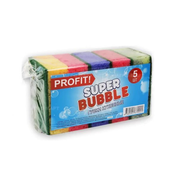 Губки для посуду пористі 100*70*35 мм Super Profit 5 шт/уп